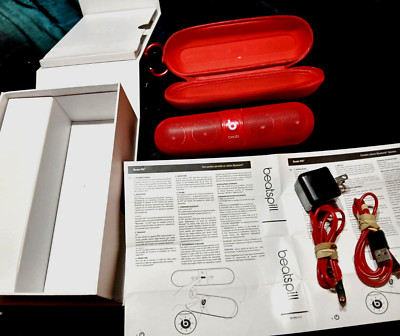 Beats by Dr. Dre BEATS PILL Portable Speaker SN: OIDC2263JFMM / Fire Engine Red