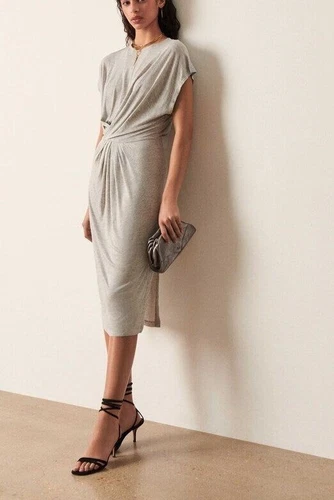NEW BA&SH tisha dress in grey size M
