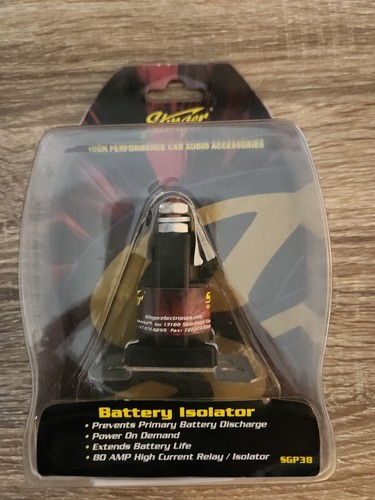 Stinger SGP38 80-AMP Battery Isolator and Relay - Black