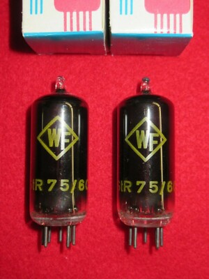 1x STR75/60 RFT WF NOS NEU Röhre geprüft Tube NEW 75C1 Valve Valvula Valvola