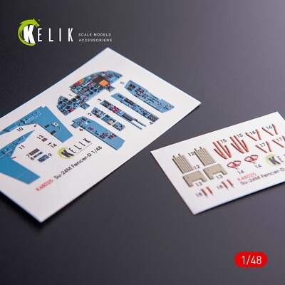 SU-24 interior 3D decals for Trumpeter scale model kit KeliK K48025 Scale 1:48 