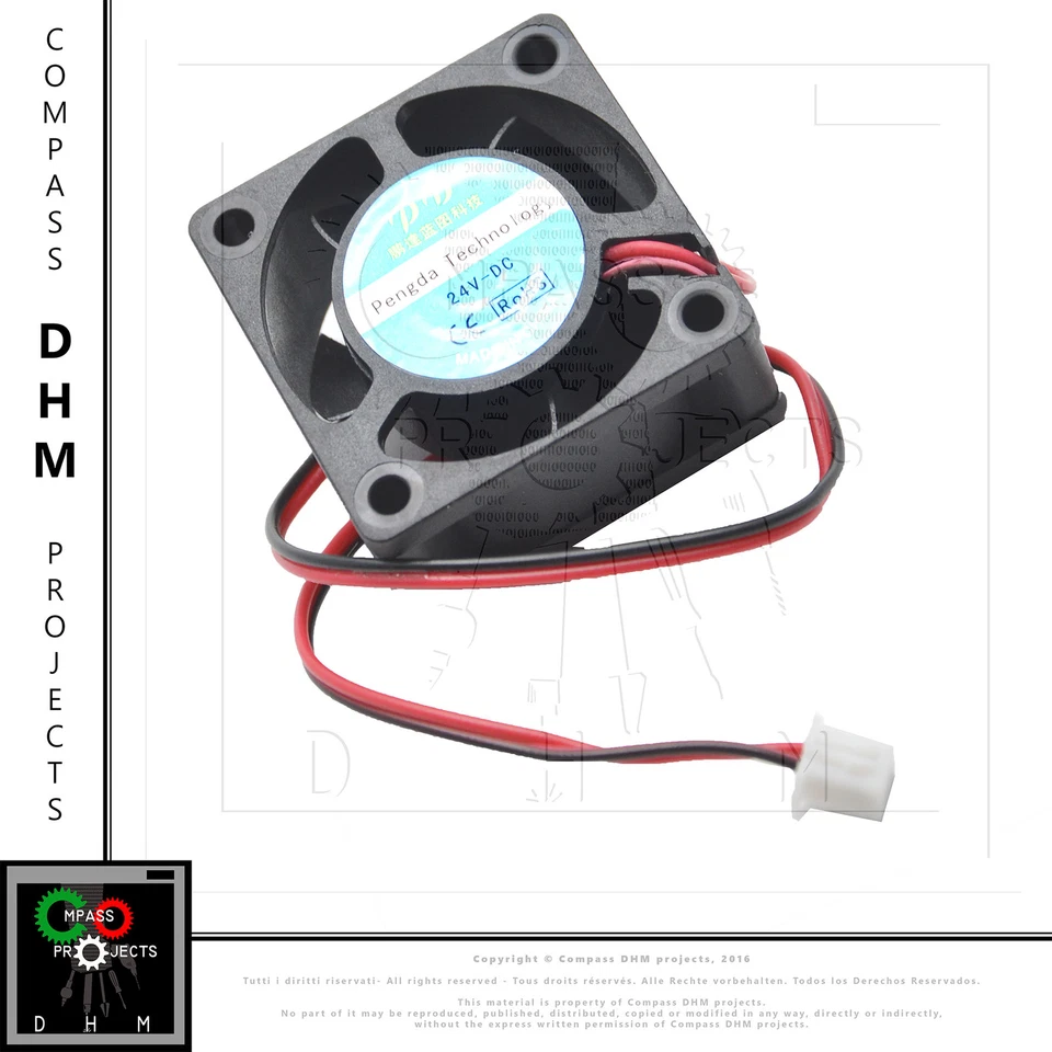 Ventola 40x40x20mm 0.10A 24V - Cooling fan - 3D printing - brushless turbine