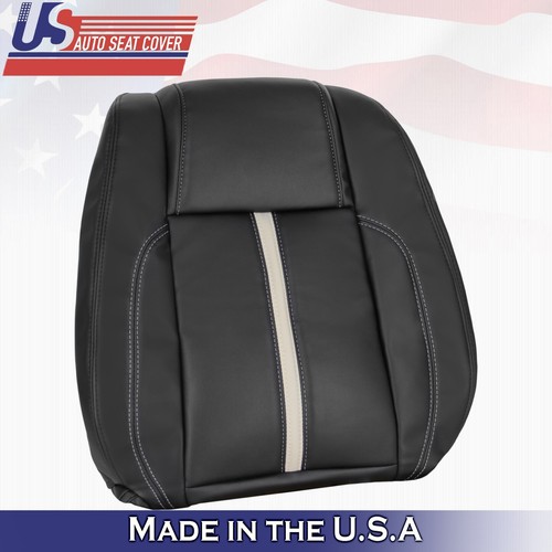 2011 2012 For Ford Mustang Gt Coupe 2 Top & 2 Bottom Leather Seat Covers Black - Picture 10 of 10
