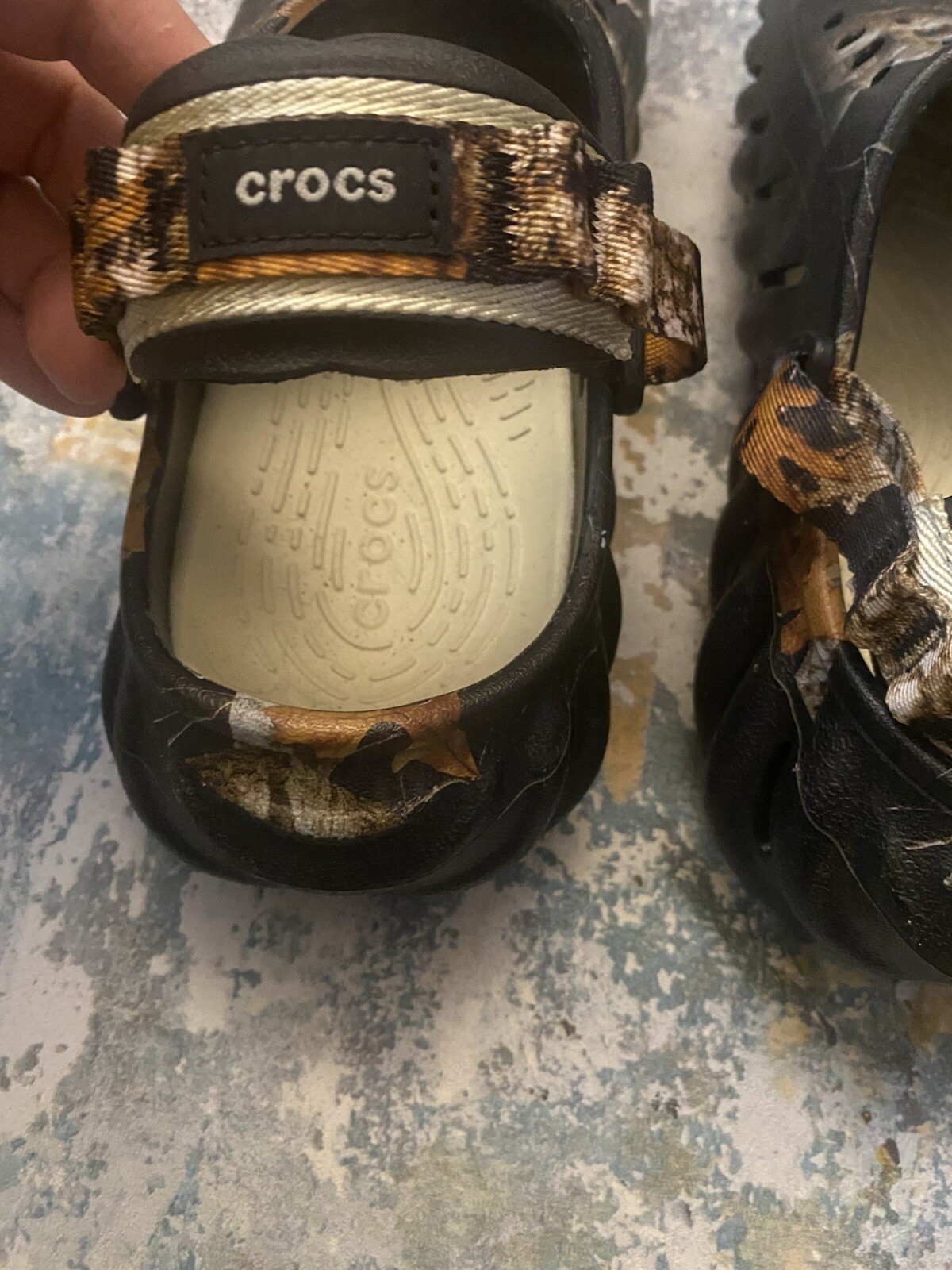 Crocs Realtree Edge Echo Clogs Camouflage brown black size 5/8 #4 image 8