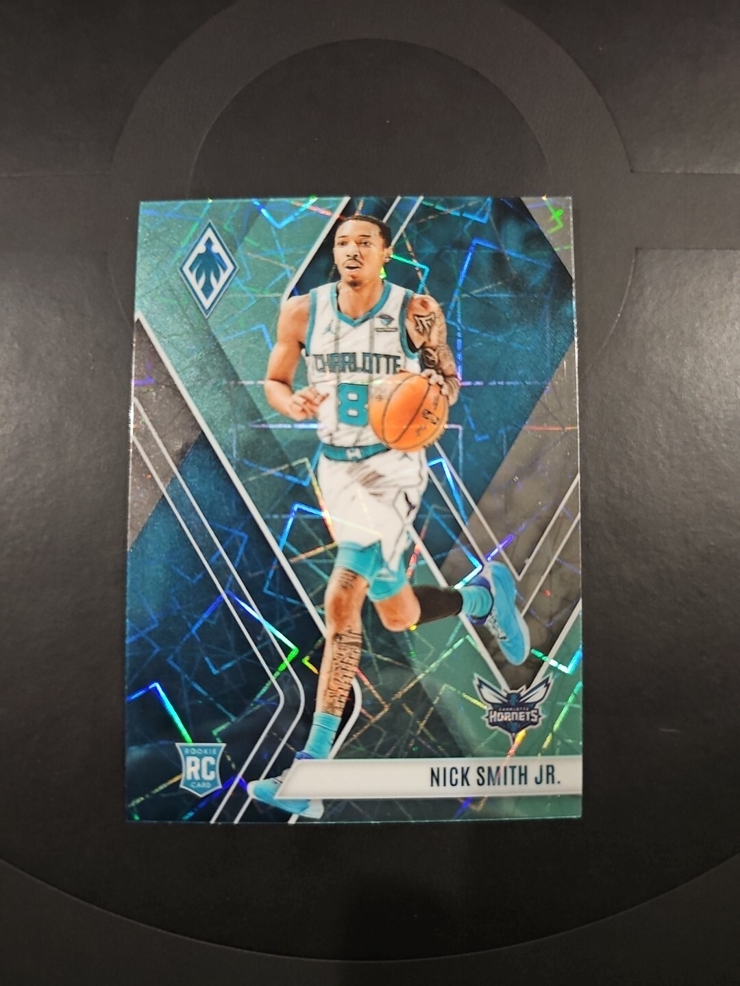 2023-24 Panini Phoenix - Rookies Teal Lazer Phoenix #255 Nick Smith Jr. (RC)