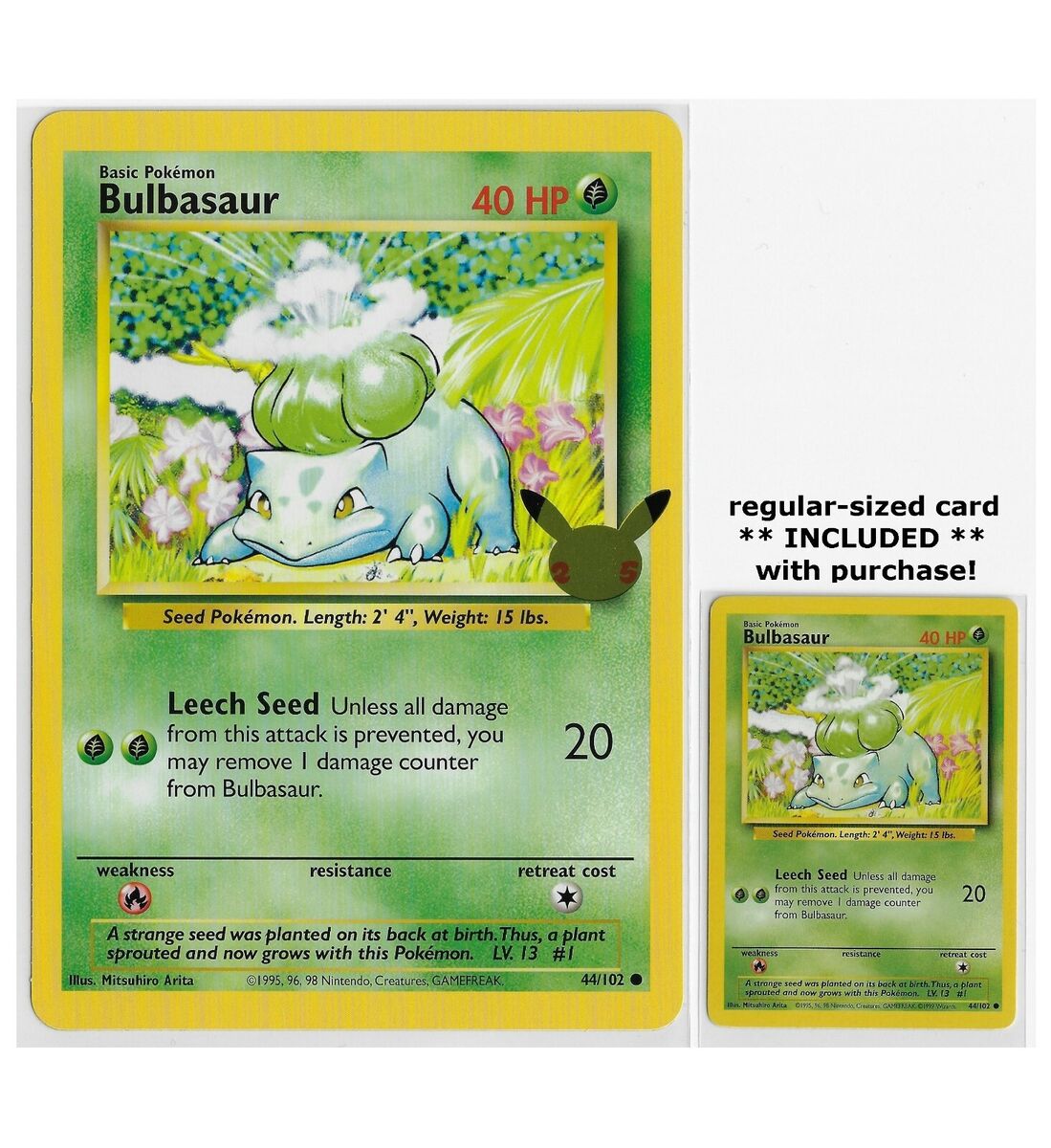 Bulbasaur - Pokemon Oversized Cards - Pokemon