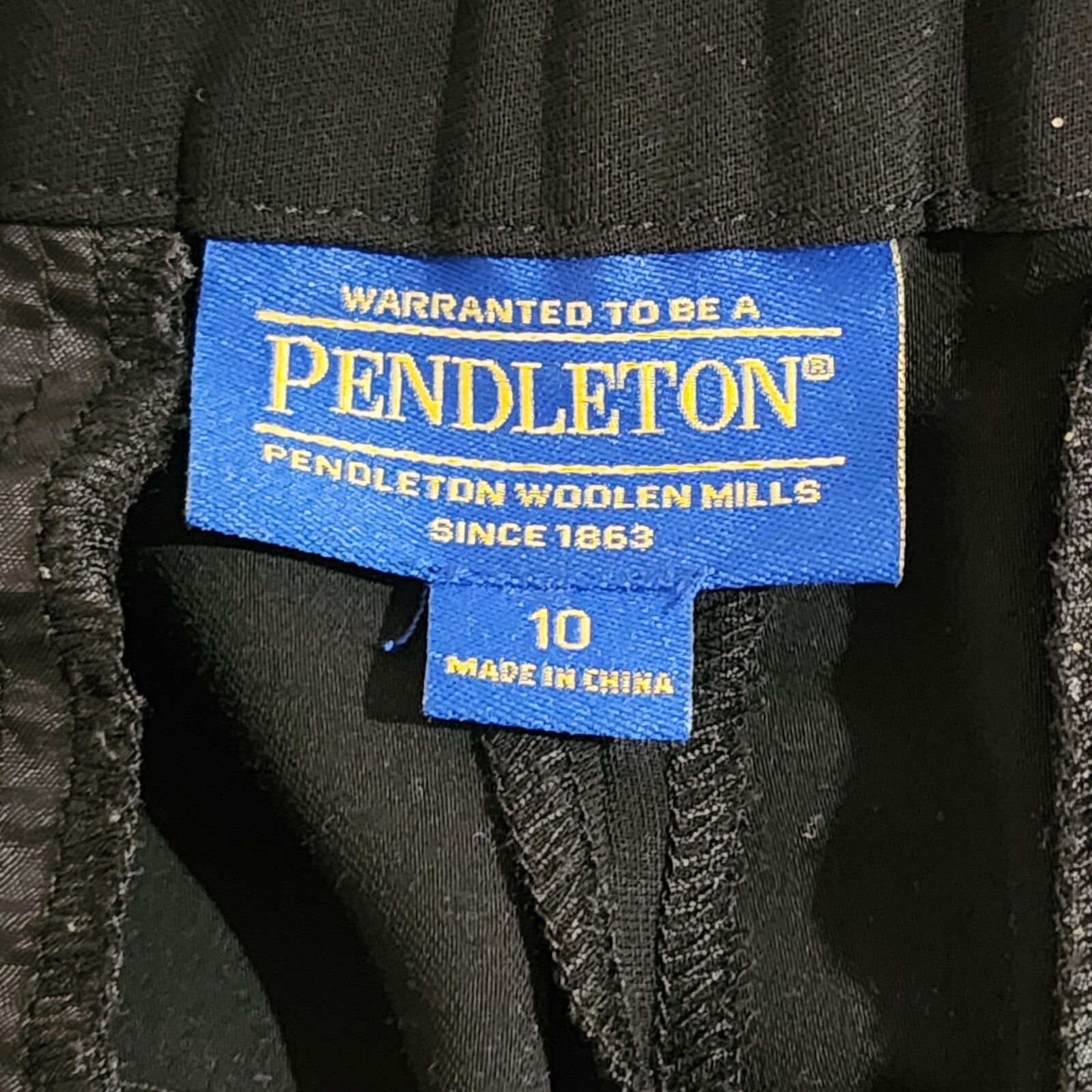 Pendleton Solid Black High Rise Lined Polyester T… - image 9