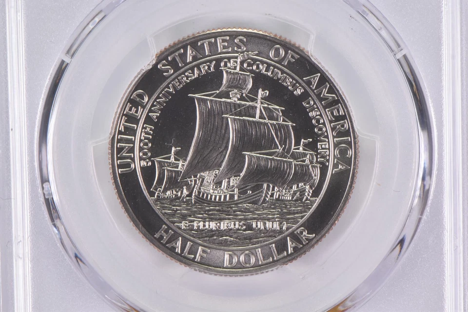 1992 -D MS70 Columbus Commemorative Half Dollar PCGS Blue Label - Image 4 of 4