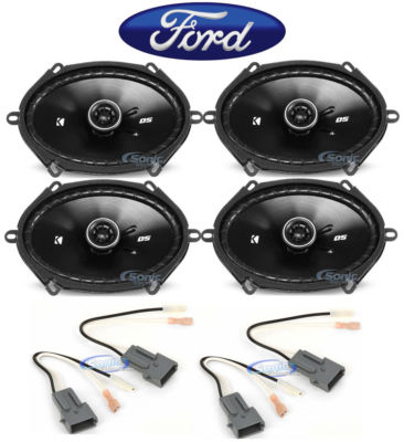 Kicker 6x8'' Front+Rear Car Speaker Replacement For 2004 Ford F-150 Heritage