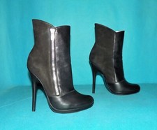 bottines luxe FREE LANCE  en cuir noir  pointure 35  mais 36 FR