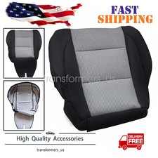 For 2005-2007 Nissan Titan Front Passenger Bottom Cloth Seat Cover Black Gray
