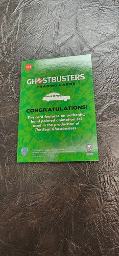 2016 Cryptozoic Real Ghostbusters Original 1/1 Animation Cel Card - Picture 2 of 2