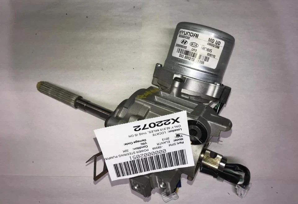 2013-2017 Hyundai Elantra Electric Power Steering Pump Assembly Column Mounted - Image 2 of 4