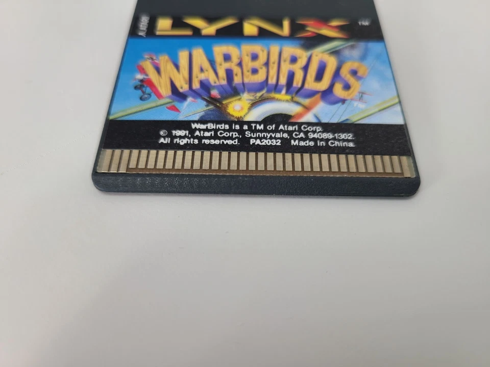 Warbirds Atari Lynx Cartridge Only TESTED WORKS - Image 3 of 4