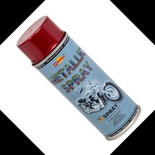 RED METALLIC GLITTER METALIZED SPRAY PAINT 400ML MOTORCYCLE SCOOTER BIKE