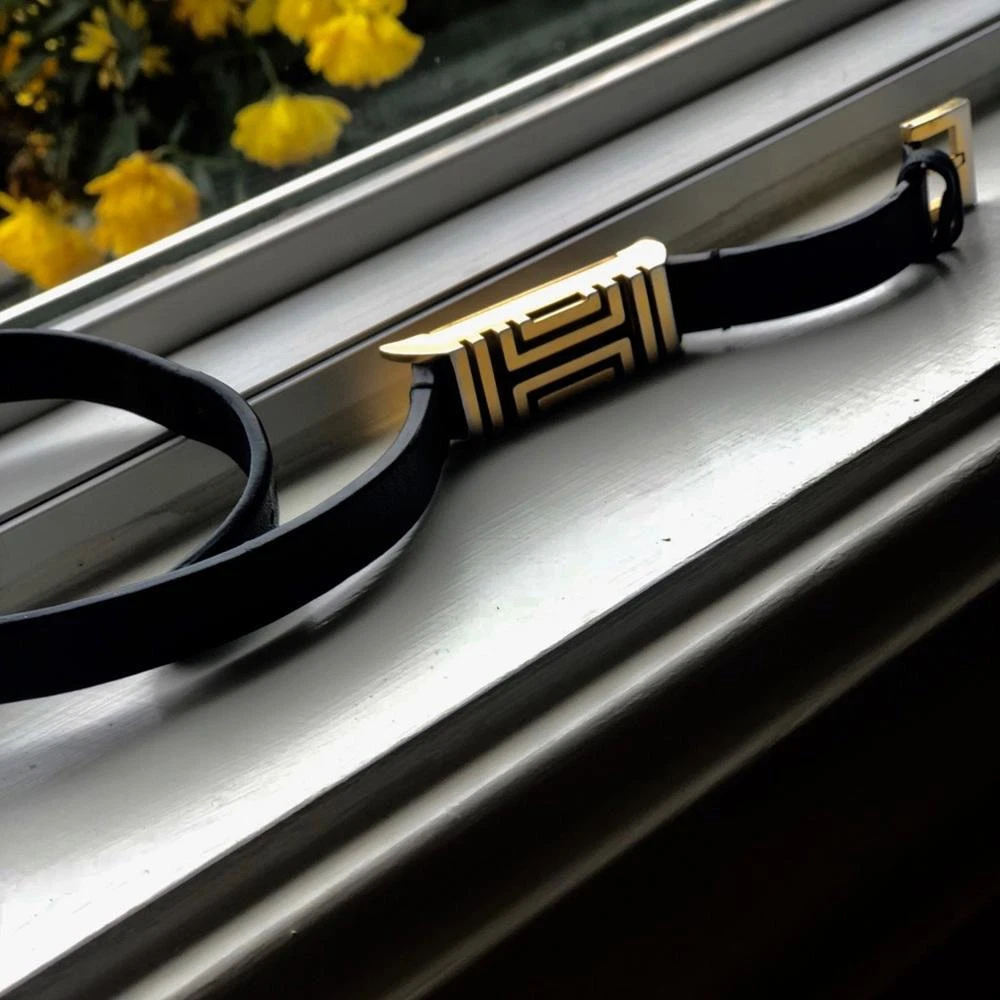 Bracciale avvolgente in pelle Tory Burch