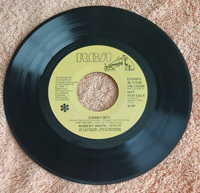 Robert White ''Danny Boy'' & James Galway ''Brian Boru's March'' 45 RPM 7'' Vinyl 