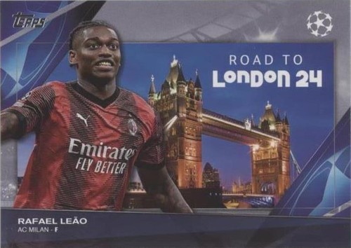 2023-24 Topps Museum Collection AC Milan Rafael Leao Auto Gold