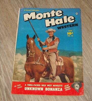 MONTE HALE WESTERN # 73 FAWCETT PUBLICATIONS June 1952 with GABBY HAYES