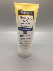 neutrogena sheer zinc face spf 50