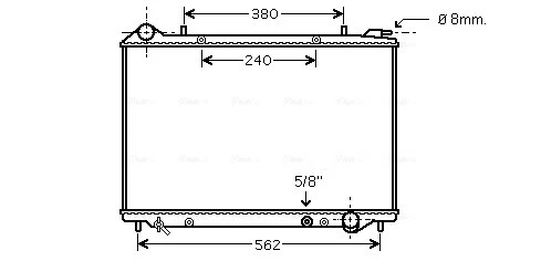 AVA COOLING SYSTEMS OLA2441 Motorkühlung Wasserkühler für OPEL - Bild 2 von 2