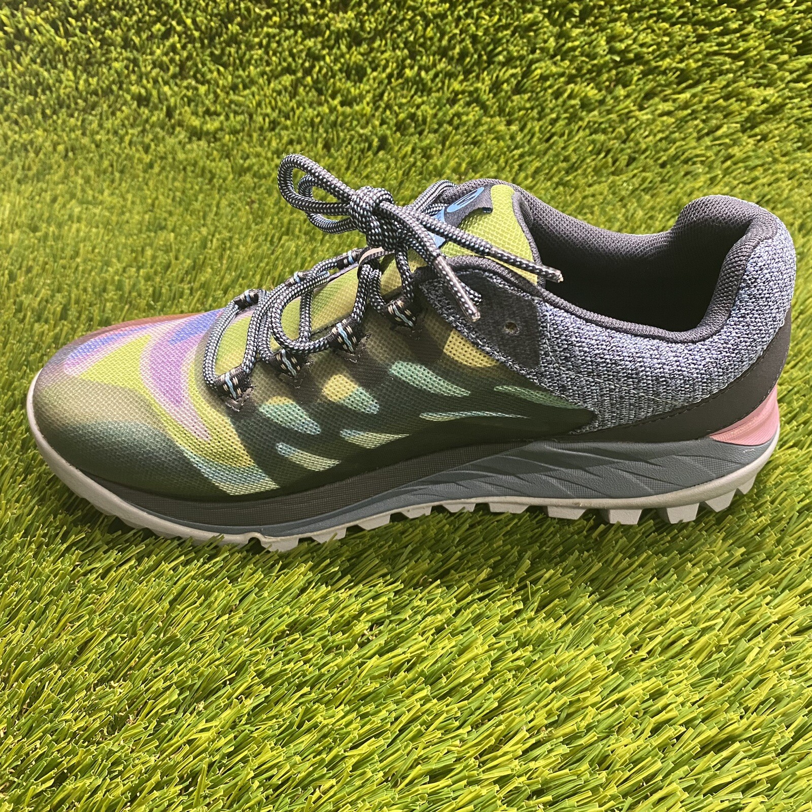 Running Shoes Zapatillas Merrell Antora Rainbow Trail Mujer Ancho  Amplio Multicolor Running Shoes UK