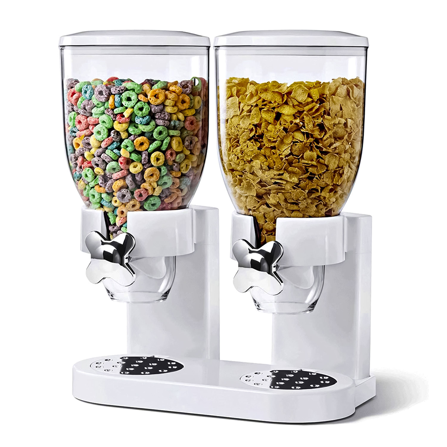 Dispenser Cereali Doppio 8 Litri: Distributore Professionale per Buffet e Cucina