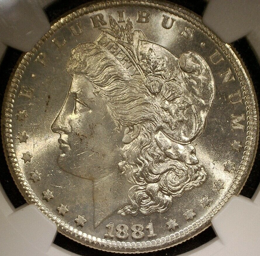 1881-S Morgan Silver Dollar - Graded MS64 by NGC - Free Shipping