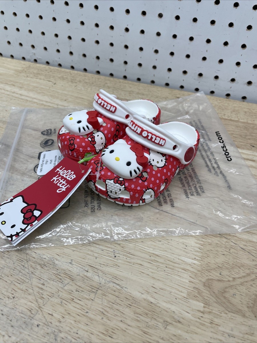 Crocs X Sanrio Hello Kitty Red Kid's Toddler Sizes Classic Clog