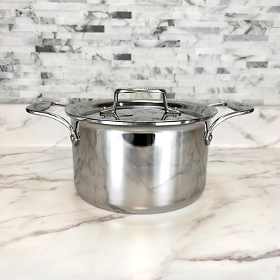 D5 Stainless 5-Ply 12 Quart Stock Pot with Lid