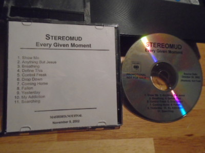 RARE ADVANCE PROMO Stereomud CD Every Given Moment metal LIFE OF AGONY Carnivore