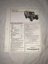 A.M. General M718A1 Ambulance Brochure