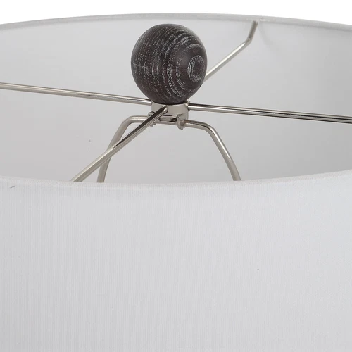 Timber Carved Wood Table Lamp - Picture 7 of 7