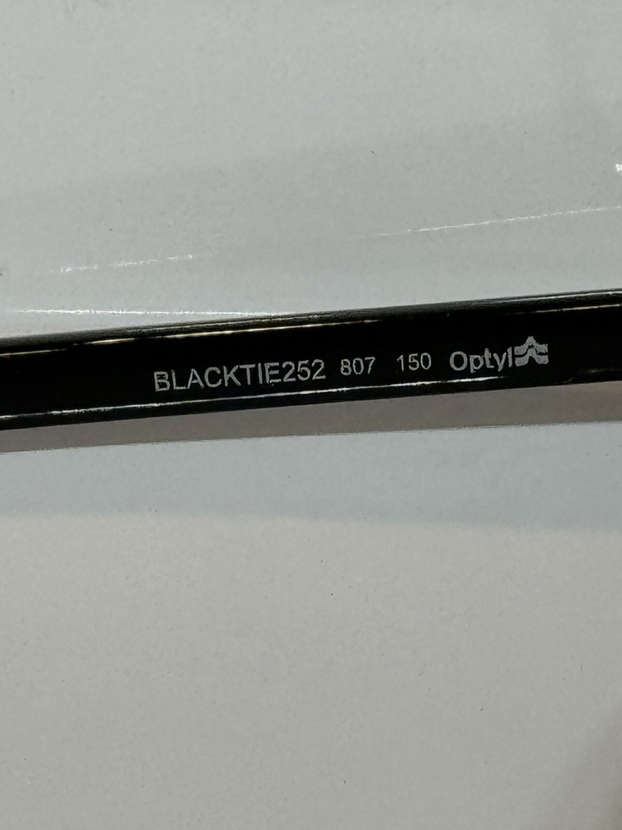 NIB Dior Homme Blacktie 252 807 Black Acetate Eyeglasses NIB Dior Homme Blacktie 252 807 Black Acetate Eyeglasses