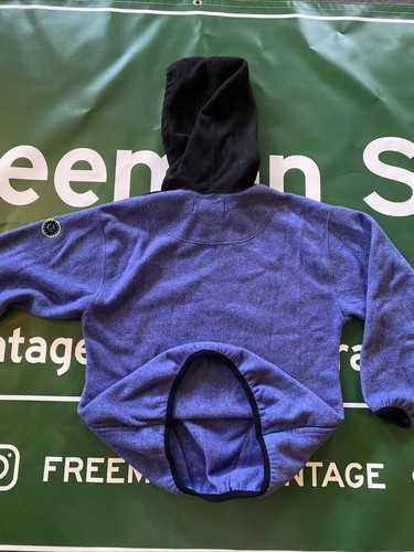 Vintage Gotcha Kapuzenpullover 1/4 Reißverschluss Größe L. Vlies Material - Bild 4 von 4