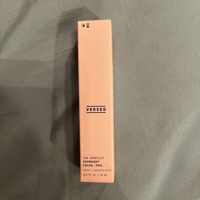 Versed The Shortcut Overnight Facial Peel, .5 OZ  15ml NIB