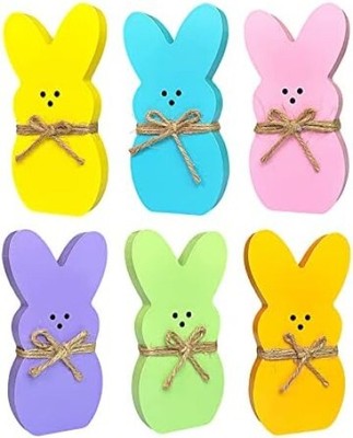 Easter Wooden Bunny Easter Decorations - Easter Wooden Table Centerpieces with H