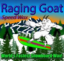 Raging Goat Worlds Fastest Plant Based Snowboard Wax- Extreme Performance Race!