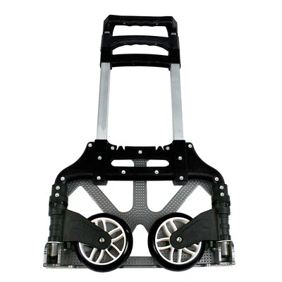 SEGAWE Aluminium Folding Cart Dolly Push Truck Hand Collapsible Trolley Luggage 170 lbs