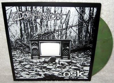 ENDORPHINS LOST - OSK Split 7'' EP POWERVIOLENCE Hardcore GREEN MARBLE VINYL New