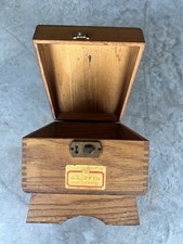 Vintage Wooden Griffin Shinemaster Shoe Shine Oak Box With Latch