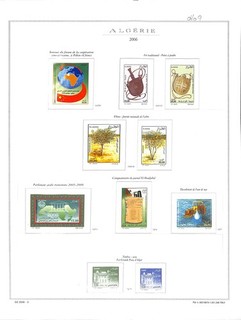 [OP1417] Algeria 2006/2009 lot of stamps VF MNH on 12 pages