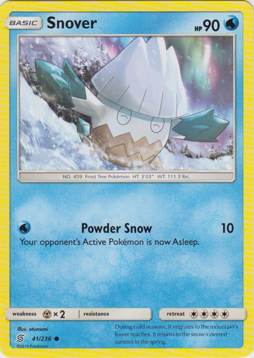 Snover - 41/236 - Common (Hp) Unified Minds - Water Pokémon