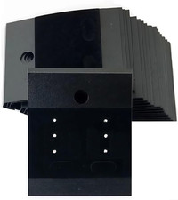 100Pcs 1.7X 2Inch Black Velvet Plastic Earring Cards for Earring Display Hanging