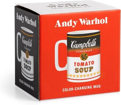 Warhol Soup Can Color Changing Ceramic Mug by Galison (Mug) NEW!! FREE SHIPPING