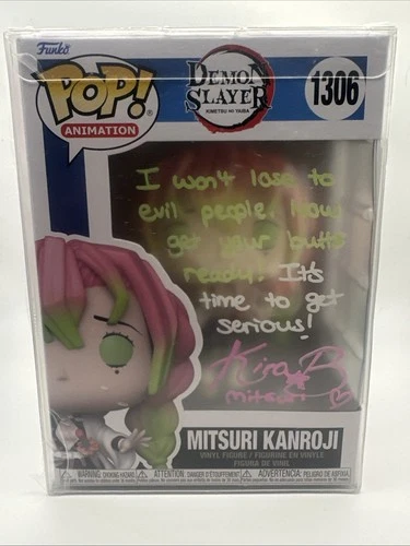 Demon Slayer Funko Pop Mitsuri Kanroji SIGNED by Kira Buckland JSA Certified