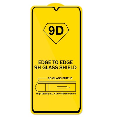 Full Cover Tempered Glass 9D Screen Protector for Samsung Galaxy A90 A908 Black