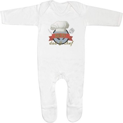 'Best Dad & Chef' Baby Romper Jumpsuits / Sleep suits (SS050696)