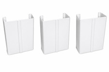 Boiler Box Pipework Cover 2 Part 500mm x 400mm Various Depths, Gloss White