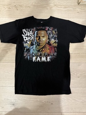 2000 s Black Chris Brown F.A.M.E (ft. Tyga, T-Pain, & BowWow) Tour Tee